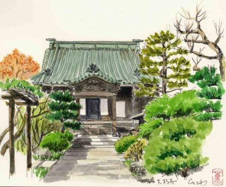 鎌倉大朽寺を描く：F3