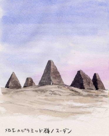 Spot：メロエのピラミッド群／スーダン