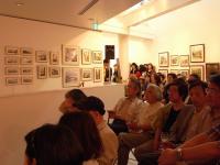 「第３回武蔵野バルビゾン会絵画展」シャンソンの夕べの様子