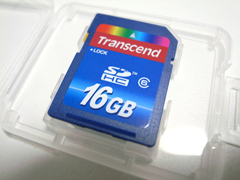Transcend（トランセンド）のSDHCカード「TS16GSDHC6」