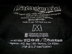 PatagoniaのGPIW Classic TシャツのサイズはM