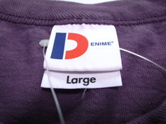 Denime（ドゥニーム）の「BRONX」プリントのスーパーヘビーTシャツのタグ