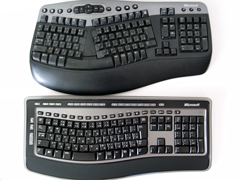 「Wireless Natural MultiMedia Keyboard」と「Microsoft Wireless keyboard 6000 V3.0」の比較
