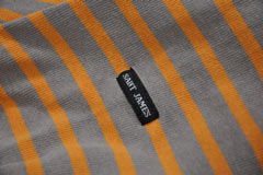 「SAINTJAMES」のバスクシャツ（オレンジ×グレー）
