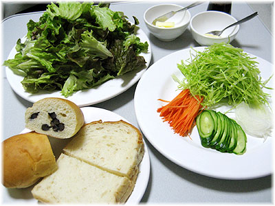 野菜サンド＆甘納豆パン