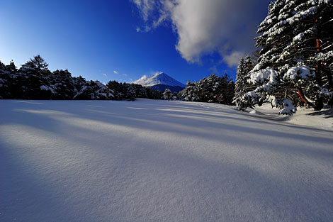 富士冬風景４