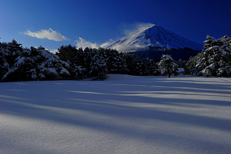 富士冬風景６
