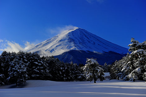 富士冬風景５