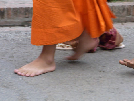 僧侶の足