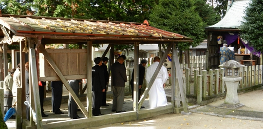 惣社神社で新嘗祭が執り行われました