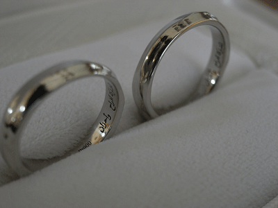 結婚指輪　内側　メッセージ