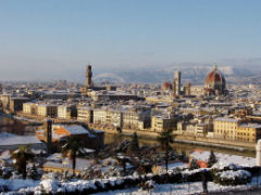 フィレンツェの雪景色２