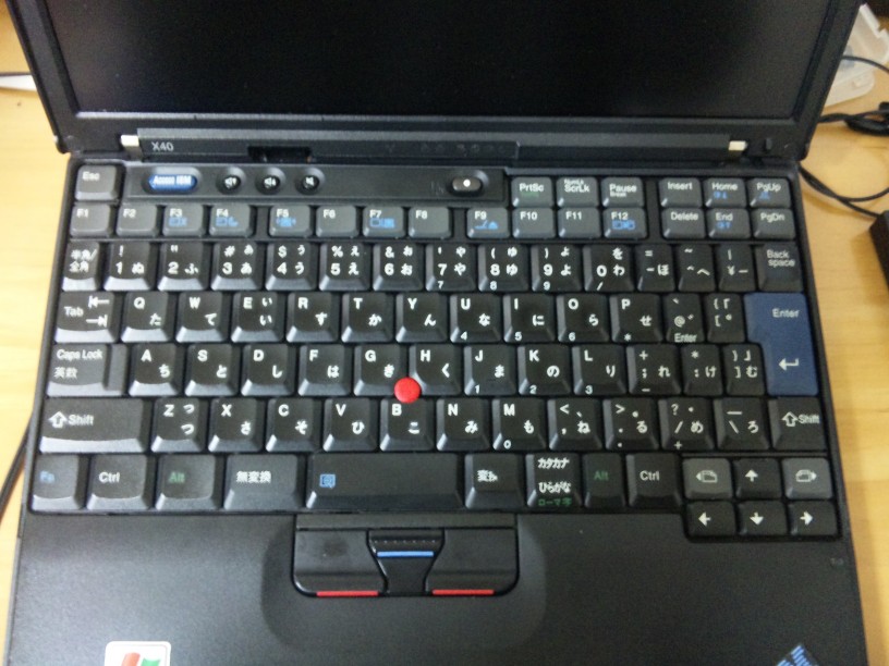 ThinkPadX40 キーボード