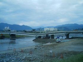 2007年台風9号で崩落した十文字橋