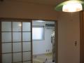 埼玉県所沢市　１Ｋ賃貸物件空き室原状回復内装工事　キッチン壁クロス張替え　作業完了後　２