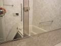 埼玉県ふじみ野市　分譲マンション３ＬＤＫ空き室全体クリーニング　浴室ユニットバス　鏡クリーニング　作業完了後　１