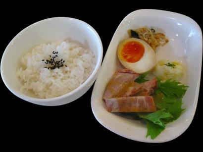 山口県山口市「侍」の中華そばWスープ（新味・カタメン）+昼定食