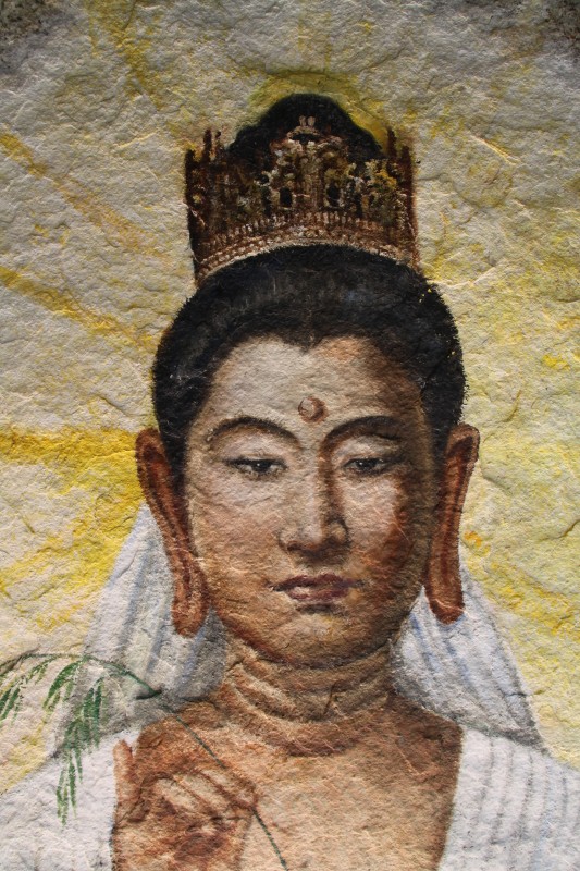 仏画の頭部